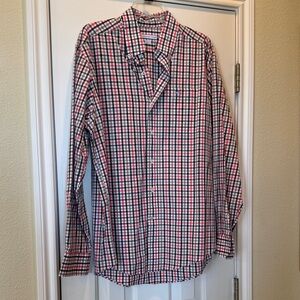 Men's Checkered Shirt - Blue, Black, Red and White